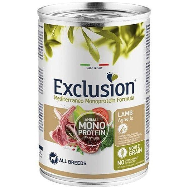 Exclusion Mediterraneo Adult Agnello 400gr Exclusion Mediterraneo Adult Agnello 400gr